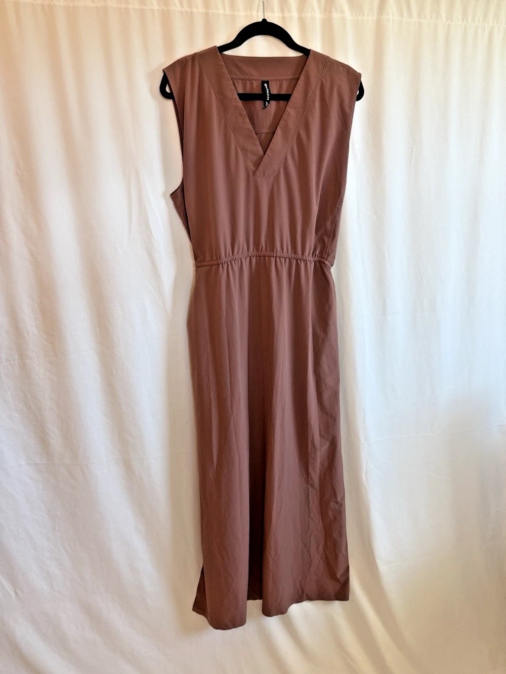 Athleta Brown Tie Waist Dress - Size 1X Plus Athleisure